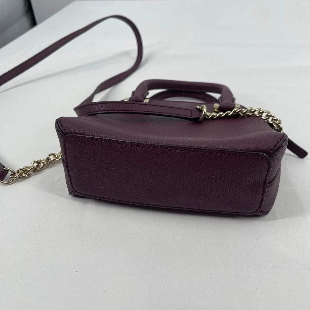 Kate Spade Leather Mini Purse Burgundy Cedar Street Crossbody Fall Quiet Luxury